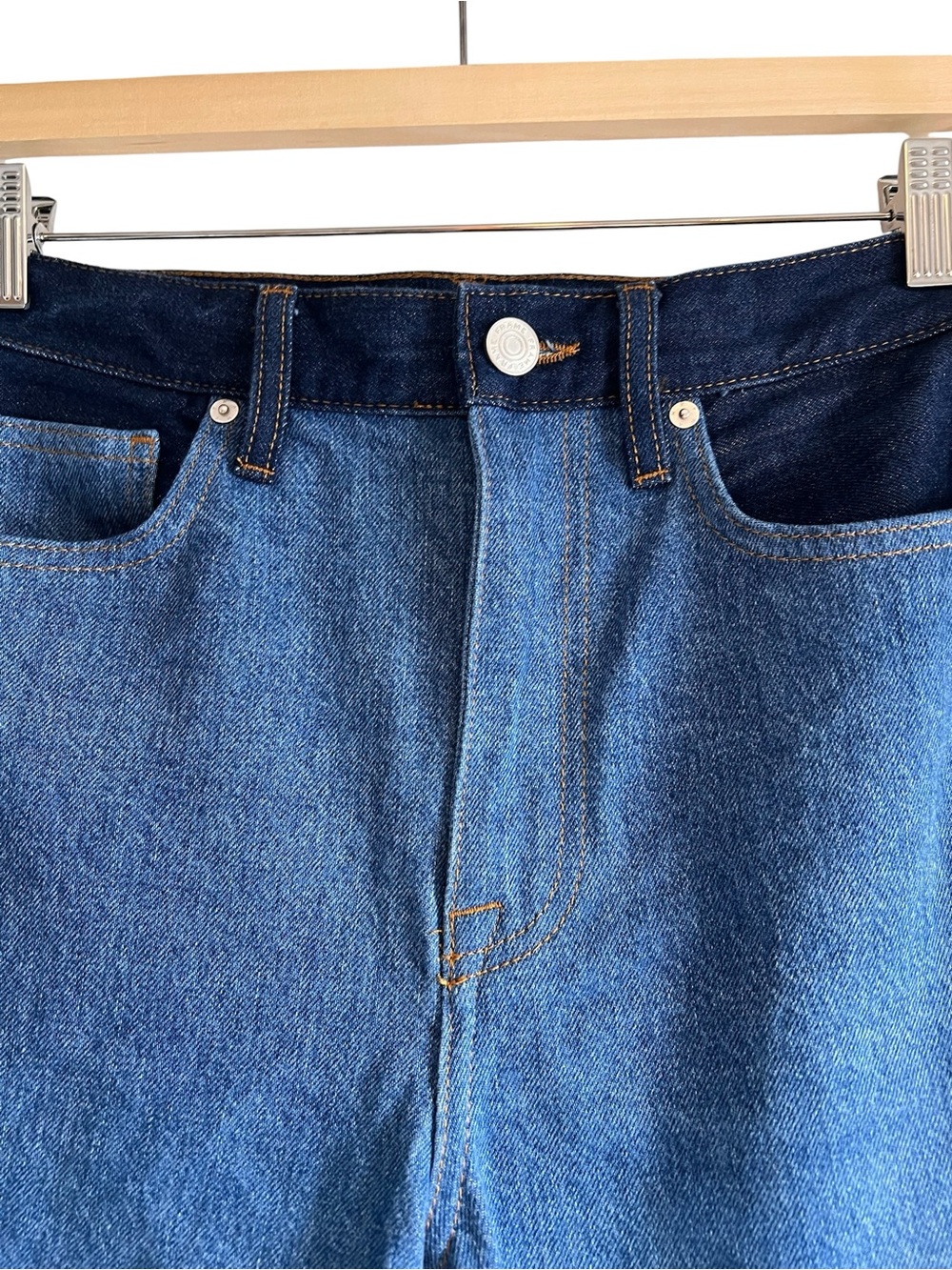 FRAME Blue Le Jane Contrast Patchwork Jeans size 28 excellent condition - Picture 7 of 14